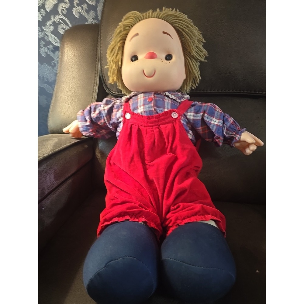 Vintage 1980 Ice Cream Doll 24" LARGE  Missing The Ice cream Cone